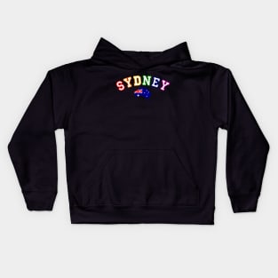 Team Rainbow LGBT Sydney Pride, Australia Kids Hoodie